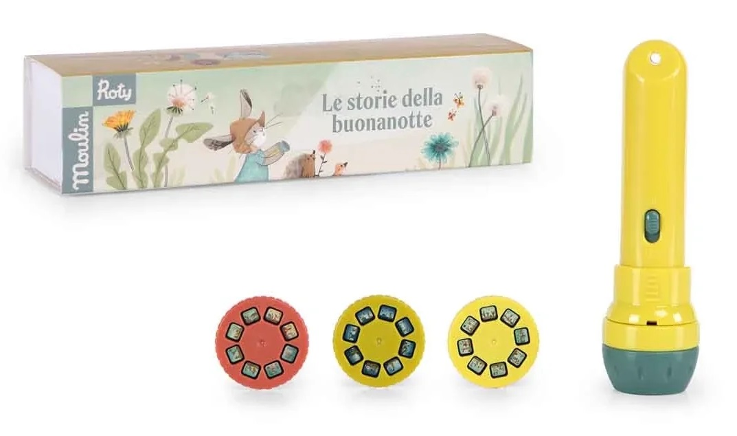 Torcia Storie della buonanotte Tre Piccoli Conigli Moulin Roty -  