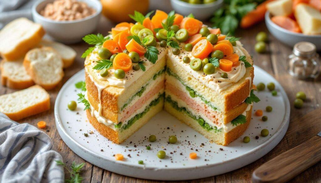 Torta tramezzino fredda a strati: l’antipasto cremoso da preparare in anticipo
