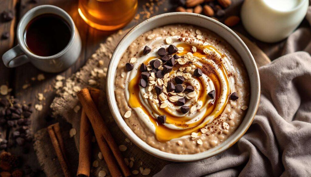 Porridge al cappuccino senza cottura per colazione: lo prepari la sera prima