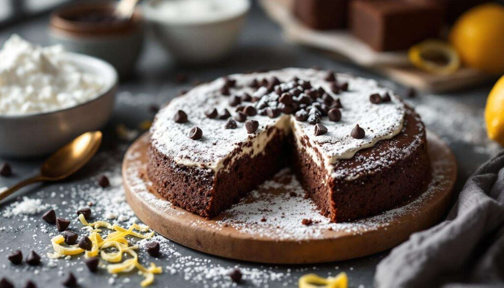 Migliaccio al cioccolato di Carnevale: cremoso con ricotta, semolino e gocce fondenti