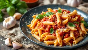 Pasta ceci e pomodoro cremosa: il primo piatto facile che sa di casa