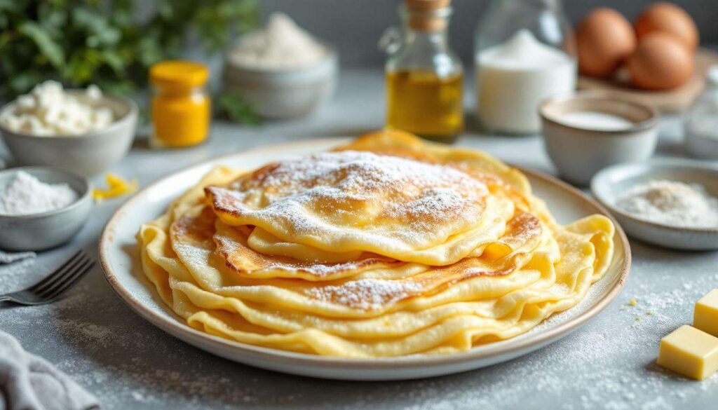 Cercate un'alternativa leggera alle classiche crepes? Provate queste crepes soffiate con ricotta, soffici e perfette in padella.