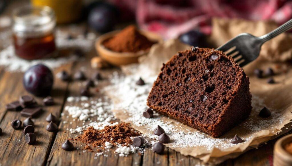 Plumcake al cioccolato senza uova, morbido, profumato e leggero, 5 minuti di preparazione