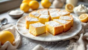 Quadrotti ricotta e limone: il dolce soffice senza lievito, pronto in una ciotola